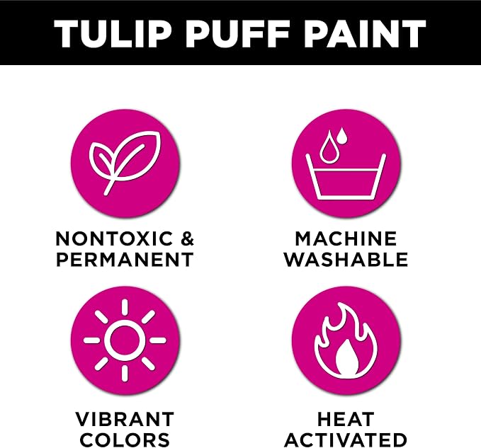 Tulip Puff Fabric Paint, Permanent Craft Paint - Image 3