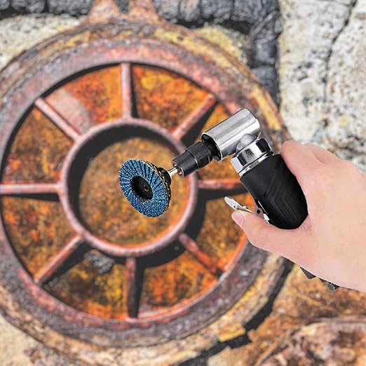 30 Pcs 2 Inch Mini Flap Disc, Zirconia High Density, with 1 Pcs 1/4 inch Shank Holder, for Metal Grinding, for Angle Die Grinder (40 GRIT)