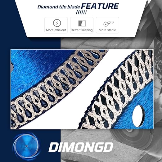 10" Diamond Porcelain Tile Saw Blade Cutting for Granite Marble Ceramic Tiles