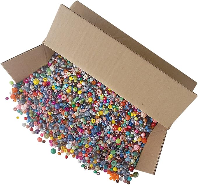 The Beadery Bonanza 5LB of Mixed Craft Beads by Unknown
