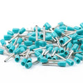 AIRIC UL Listed Wire Ferrule Connectors 24 Gauge - DIN Standard - Crimp Copper Ferrules Terminals Wiring Electrical Connector Nylon Insulated Pin Cord End Terminal 24 Gauge, Turquoise, 200 Pcs