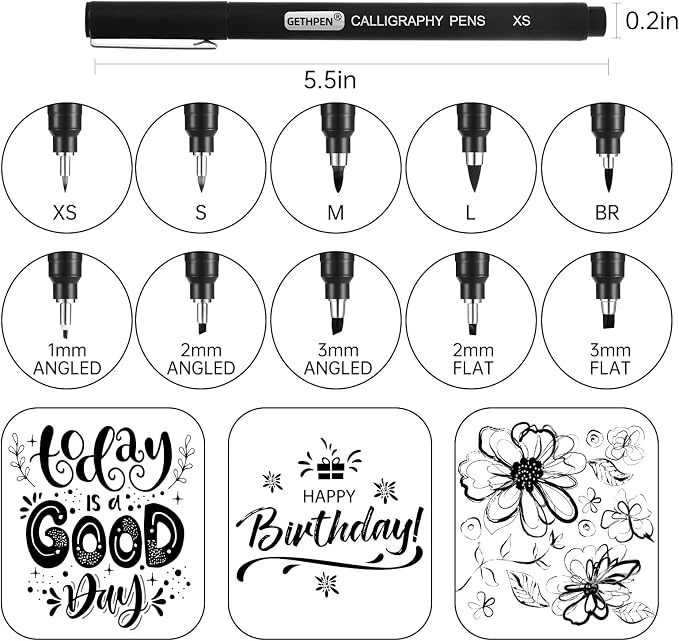 Calligraphy Pen, 10 Size Calligraphy Pens - Image 2