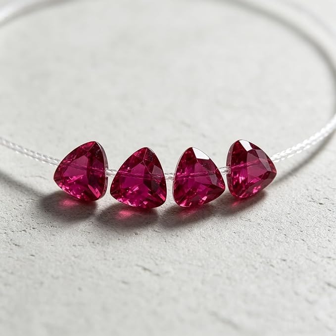 Ruby Red Cubic Zirconia Loose Beads Unset - Image 6