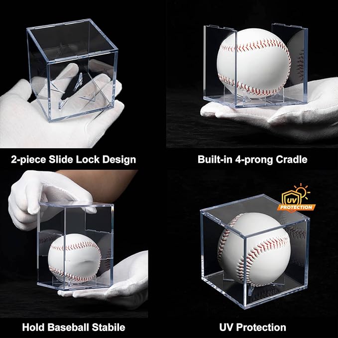 8 Pack Baseball Display Cases - Image 4