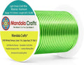 Mandala Crafts 14 Gauge Light Green Anodized Aluminum Craft Wire, 60 FT | by MandalaCrafts