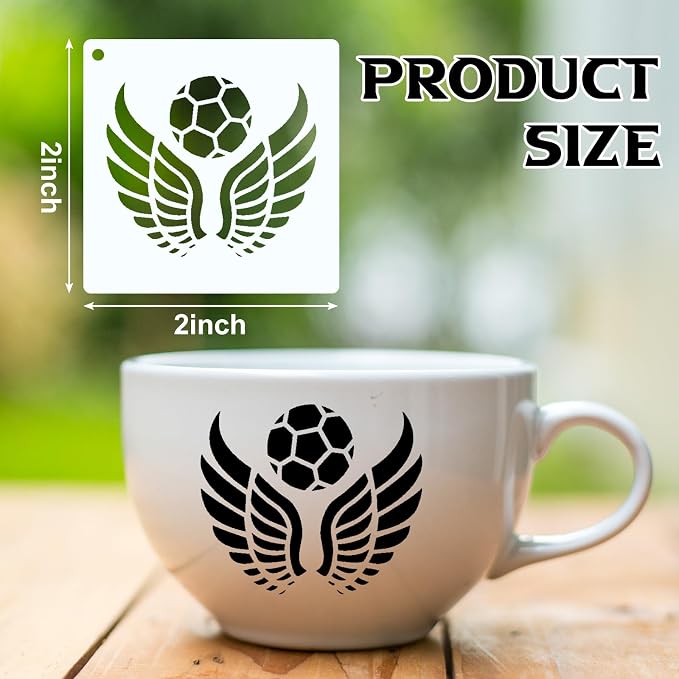 Fainne 100 Pcs 2 Inch Stencils Small Stencils - Image 2