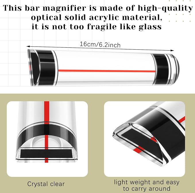 Chunful 1 Pcs Magnifying Ruler - Image 2