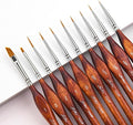 Golden Maple Miniature Model Paint Brushes-10pcs Micro Detail Paint Brush Set by goldenmaple