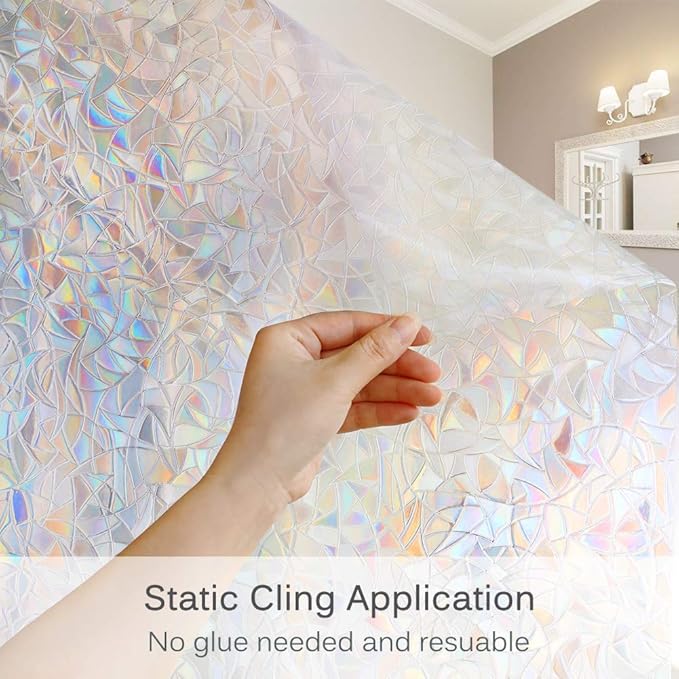 Volcanics Window Privacy Film Static Window Clings Vinyl 3D Window Decals - Image 5