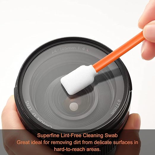 100pcs Foam Cleaning Swabs, Professional Lint Free Sponge Tip Lab Swab - Image 3