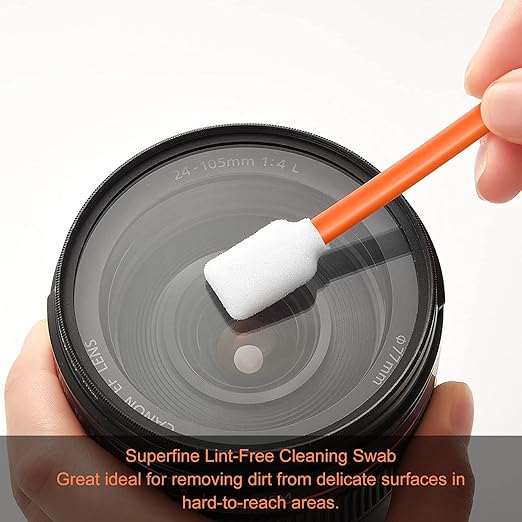 200pcs Foam Cleaning Swabs, Professional Lint Free Sponge Tip Lab Swab - Image 3