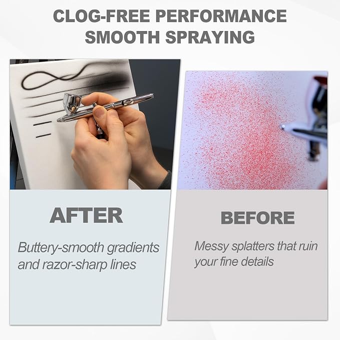 Podoy Airbrush Cleaning Kit, Glass Airbrush Cleaning Pot - Image 5