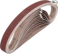 HARFINGTON 1 x 30 Inch Sanding Belts, 24 Pcs 80 Grits Aluminum Oxide Abrasive Belt Sander File Belt for Woodworking, Metal Polishing, Knife Sharpener