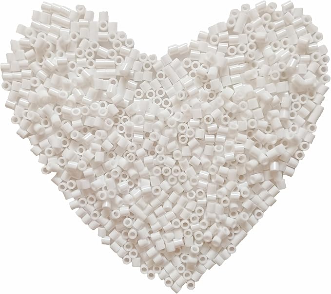 1000Pcs Fuse Beads - 5mm White Melting Beads by Yowamho