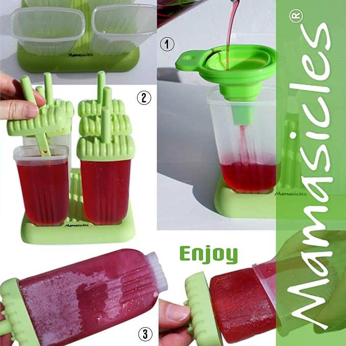 Popsicles Molds with Sticks 6 Individual Pieces BPA Free Popsicle Holders - Image 6