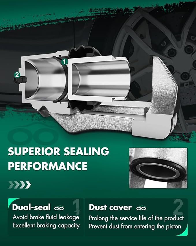 SCITOO 184014 Front Right Disc Brake Caliper Fit For AMC For AMX 1978-1980,For Jeep For CJ5 1978-1981,For Jeep For CJ7 1978-1981,For Jeep For Scrambler 1981, Single Piston