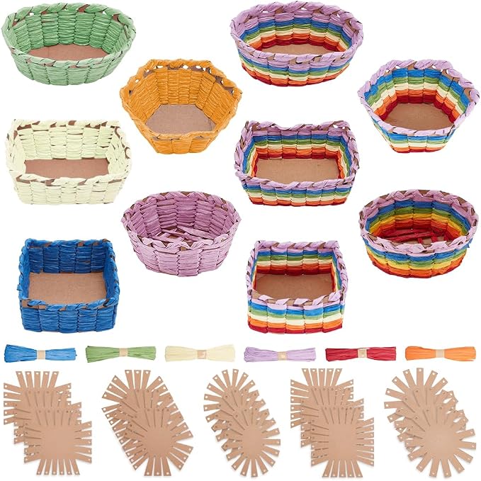 FREEBLOSS 15 Set Basket Weaving Kit Basket Making Kit by FreeandCreativeCraftsArt