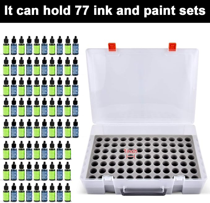 Alcohol Ink Storage Case and Paint Carrying Organizer, Miniature Holder Fits - Image 2
