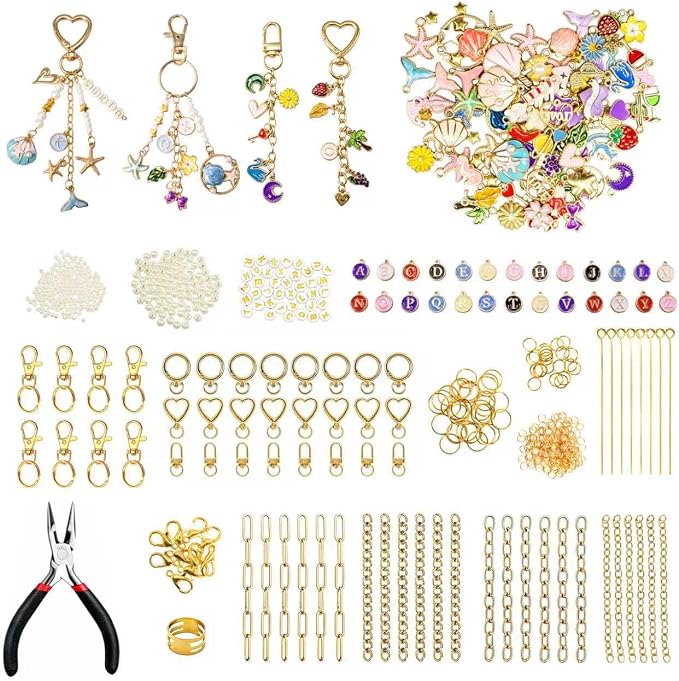 BORUTO 514Pcs Keychain Making Kit, Jewelry Making kit by BORUTO