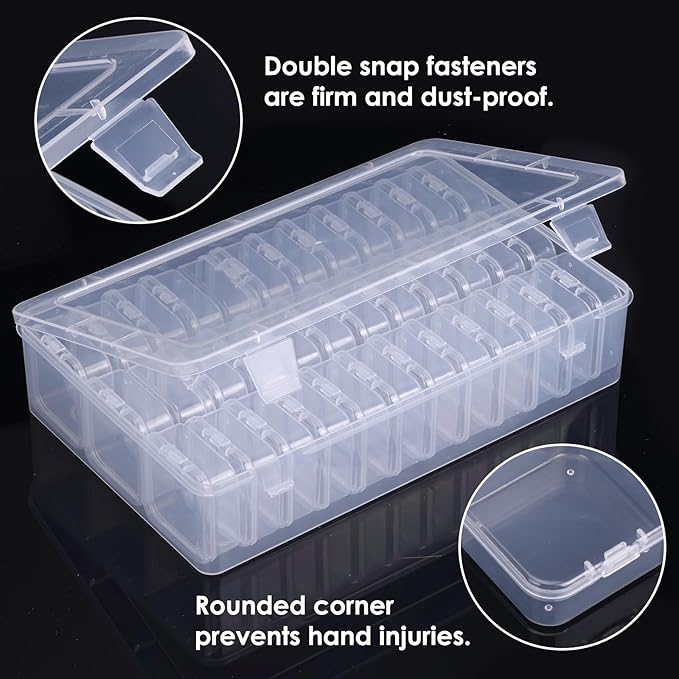 OUTUXED Bead Organizer Box, Mini Craft Storage Containers Boxes - Image 3