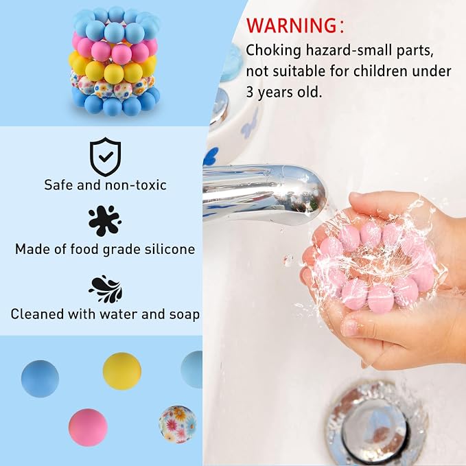 ASTARON 100 Pcs 15mm Silicone Beads - Image 3