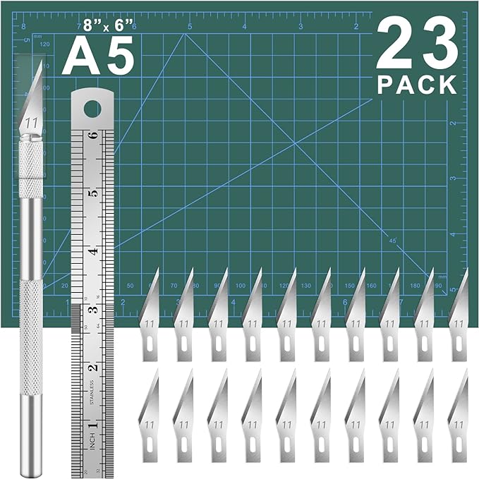 DIYSELF 23 Pack Craft Knife Precision Hobby Knife Kit, 1 Exacto Knife by DIYSELF