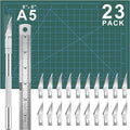 DIYSELF 23 Pack Craft Knife Precision Hobby Knife Kit, 1 Exacto Knife by DIYSELF