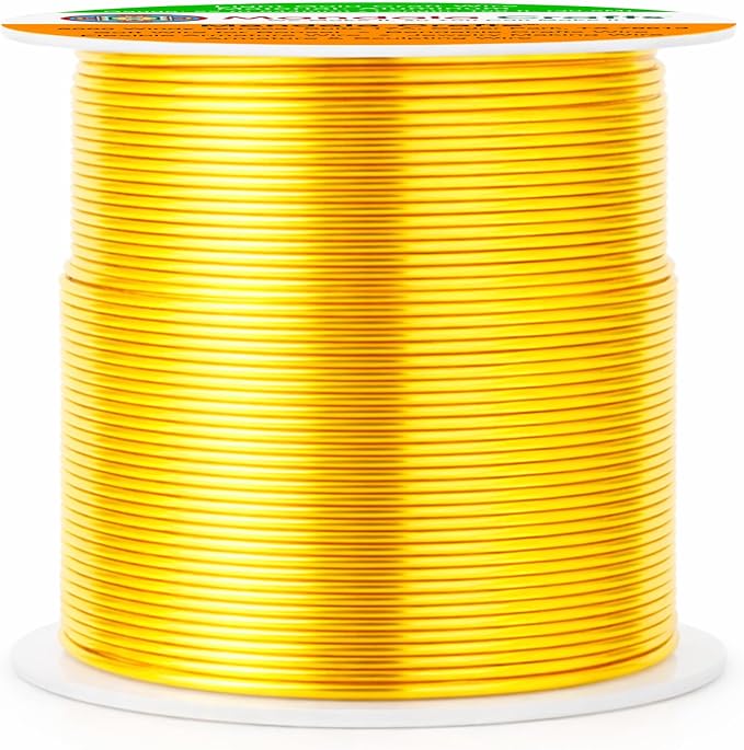 Mandala Crafts 22 Gauge Light Gold Tone Anodized Aluminum Craft Wire 100 FT | - Image 2