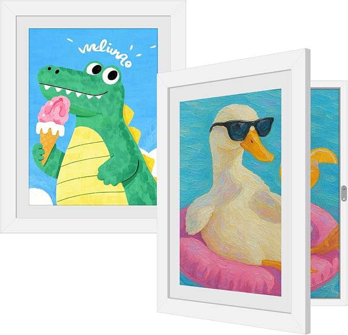 2 Pack Kids Artwork Frames Changeable 8.5 x 11 Inch Children Art Projects by Unknown