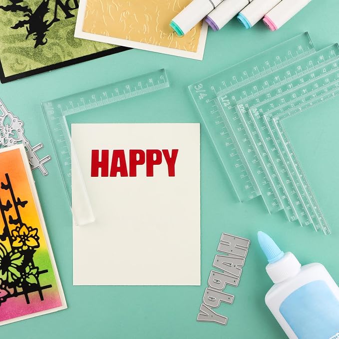 BAOFALI 7 Pcs/Set Creative Positioning Pieces Card Corners Helpers Stamping - Image 7