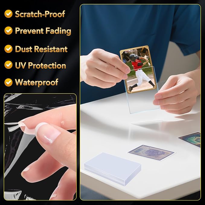 800 Counts Card Sleeves, Premium Clear Polypropylene Card Sleeves, Penny - Image 4