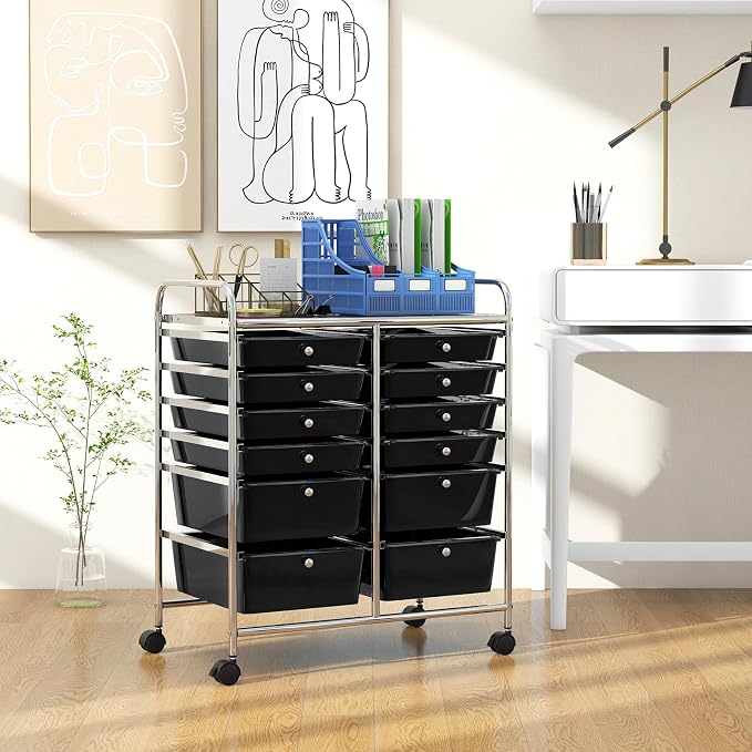BECOMFORT 12-Drawer Rolling Cart - Image 2