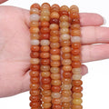 Songxi 5x8mm Natural Red Aventurine Stone Rondelle Beads, Gemstone by SongXi