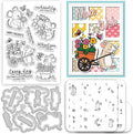 5Pcs Cute Mouse Clear Stamps and Dies by ACRNIGHEET