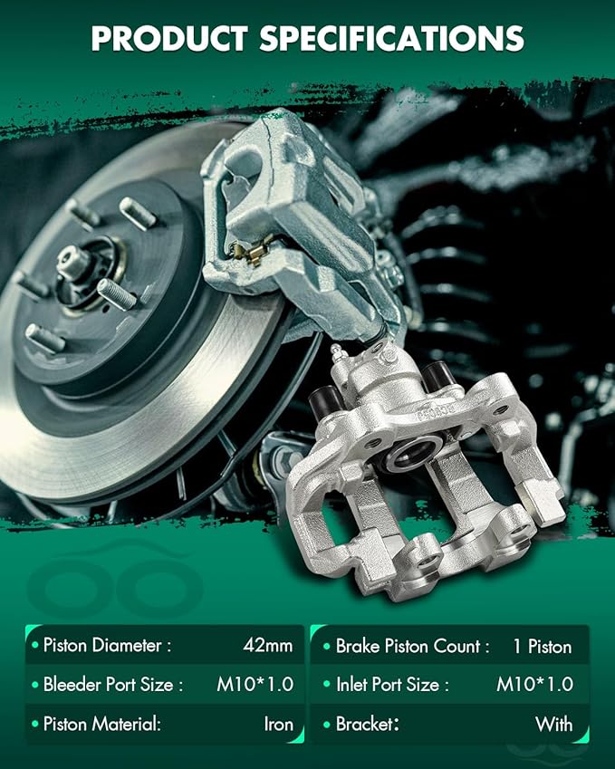 SCITOO Rear Left Brake Caliper With Bracket 19B3314 Compatible For Mercedes-Benz For GL320 2007-2009,For Mercedes-Benz For GL350 2010-2012,For Mercedes-Benz For GL550 2008-2012