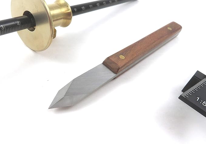 Taytools 773338 3 Piece Dovetail Layout Kit with Dovetail Marking Jig with 1:5 and 1:8 Slopes, Mikov Marking Knife and Wheel Marking Gauge