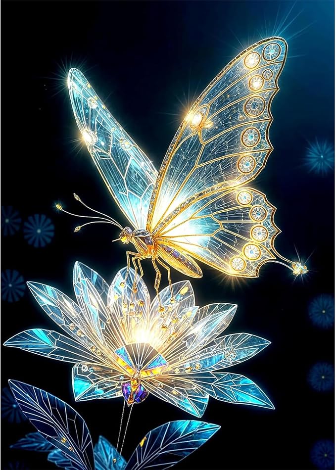 VeGuude Square Drill Butterfly Diamond Art Kits by VeGuude