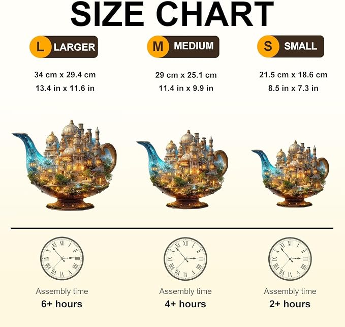 Gifts for Women Men Magic Lamp World Puzzles Adults Gift Wooden 190 Pieces 13.4 - Image 4