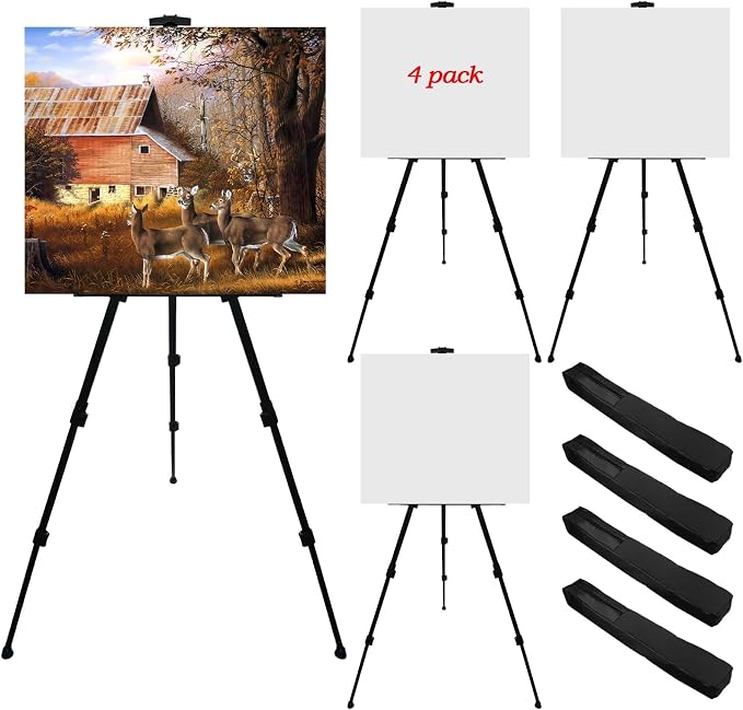 NS JYMB Black 4 Pack 17-66 Inch Art Easel Stand by Ns+Jymb