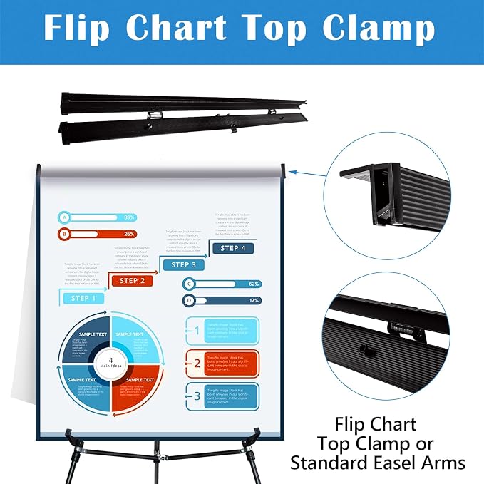 Falling in Art Extra Large 70" High Flip Chart Tripod Display Easel, Showroom - Image 6