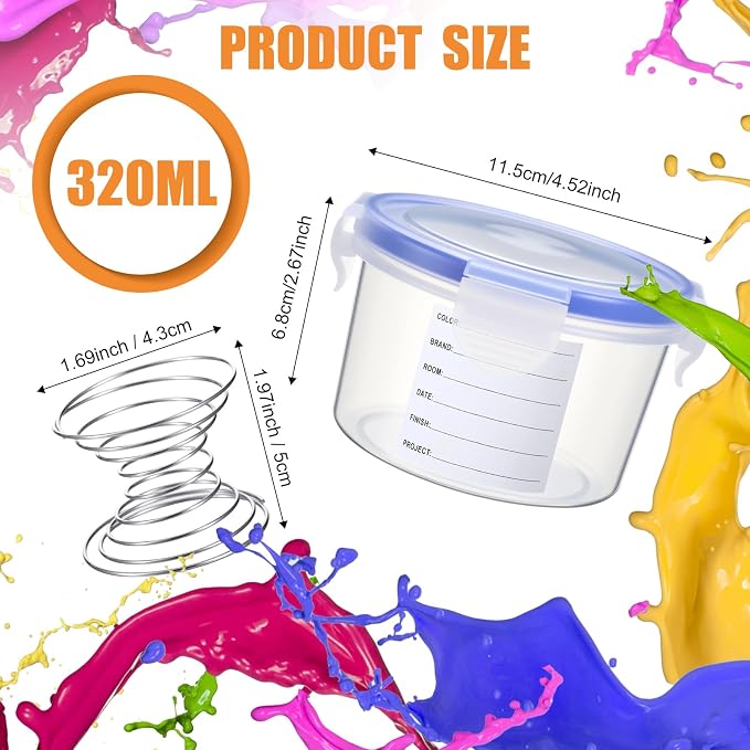 Remerry 8 Sets Paint Container - Image 4