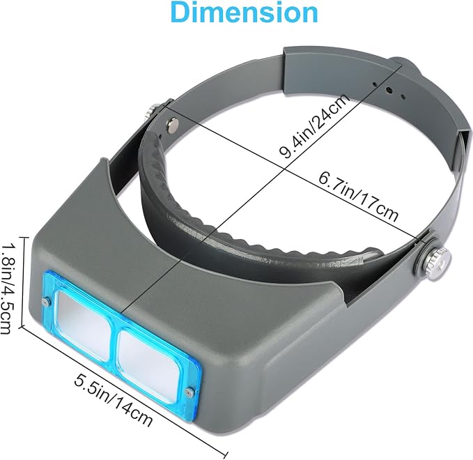 Headband Magnifier, Professional Double Lens Head-Mounted Loupe Jewelry - Image 7