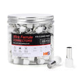 HKS 200PCS Wire Ferrule Connectors - AWG 6-16.0mm² Copper Barrel Pin Cord Ends Insulated Ferrules Terminals - E16-12 White