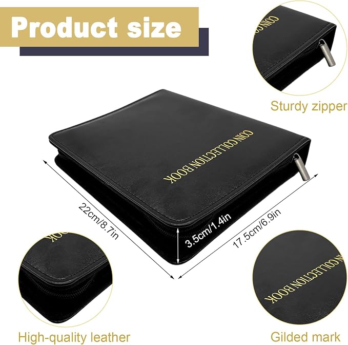 360 Pockets Coin Collection Book Holder - Image 3
