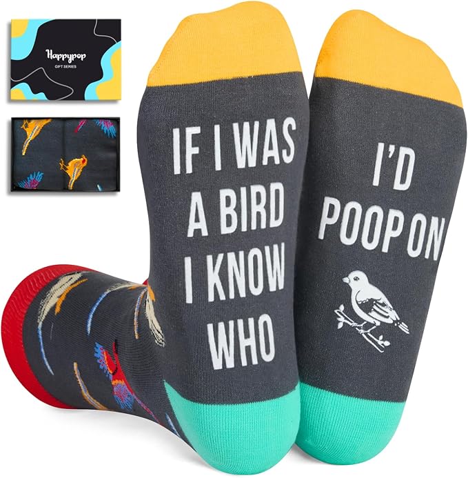 Funny Socks for Women Men by HAPPYPOP