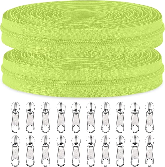 Sawoake #3 Nylon Coil Zippers by The Yard Bulk 10 Yards by Zipper