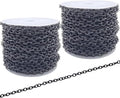 60 Feet Metal Iron Necklace Chains 3mm Bulk Curb Link Chain by KEIAOUE