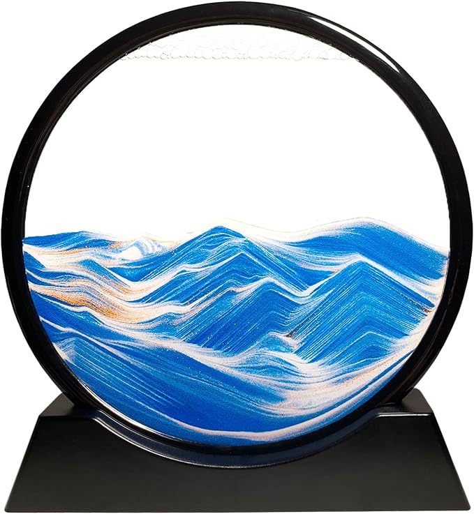 HYUGF 12" Moving Sand Art Picture Ocean Decor by HYUGF