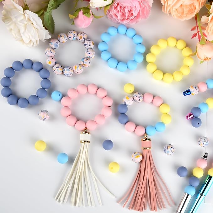 ASTARON 100 Pcs 15mm Silicone Beads - Image 6