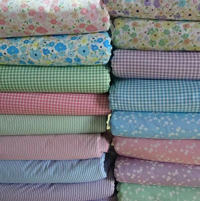 Cotton Fabric DIY Making Supplies Quilting Patchwork Fabric Fat Quarter Bundles - Image 3